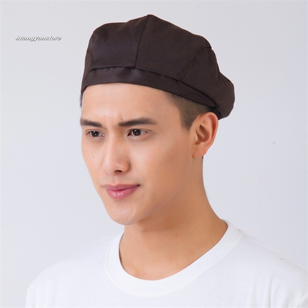 Mũ đội beret dành cho người làm phục vụ đầu bếp phong cách unissex