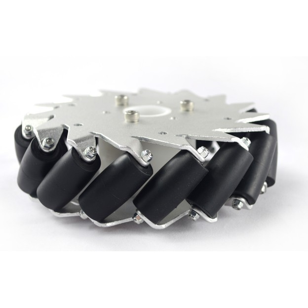 Bánh xe mecanum 152mm,bánh vệ tinh có bạc đạn ,bộ gồm 2 trái và 2 phải