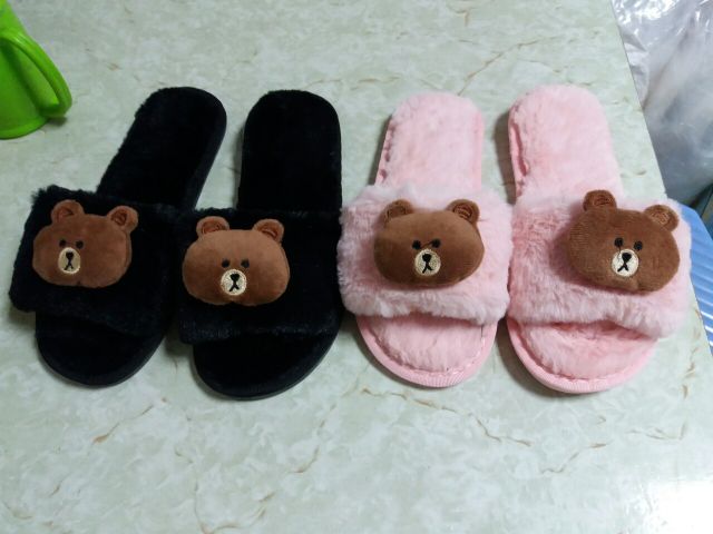 Dép lông thú đẹp