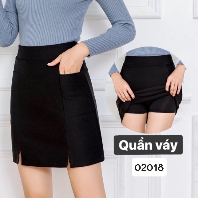 Quần Váy BIGSIZE chữ A 2 xẻ QV.QC 02018 | BigBuy360 - bigbuy360.vn