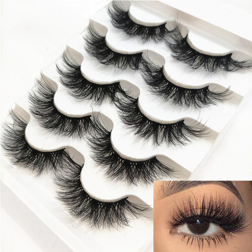 XIANTIN Set 5 Cặp Lông Mi Giả 3D SKONHED Dùng Trang Điểm