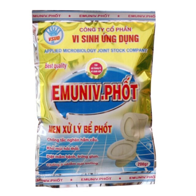 Men xử lý bể phốt
