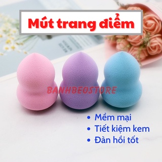 Bông trang điểm 💓 Mút tán kem nền bọt biển siêu mềm mịn, đàn hồi tốt tán đều, tiết kiệm tái phấn tái sử dụng tiện lợi