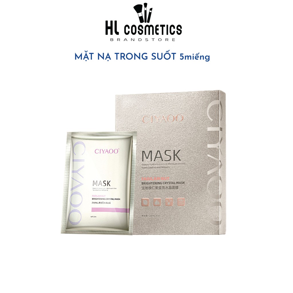 Mặt Nạ Trắng Da &amp; Dưỡng Ẩm CIYAOO Chính Hãng / Mặt Nạ Trong Suốt (Hộp 5 miếng)