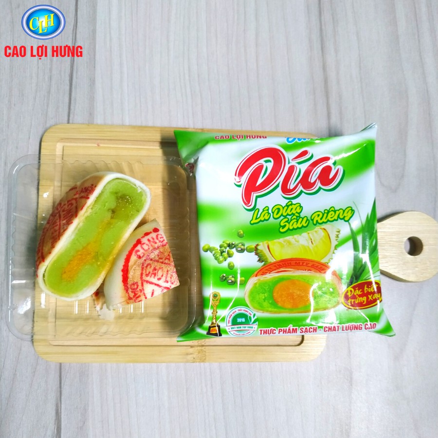 [TÚI 4 CÁI] _ Freeship và quà tặng_ BÁNH PÍA LÁ DỨA SẦU RIÊNG 220G_Đặc sản Sóc Trăng, Bánh Kẹo Cao Lợi Hưng