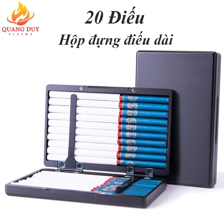 Hộp đựng thuốc lá vỏ nhôm đựng 20 điếu dài đơn giản sang trọng HDTY13