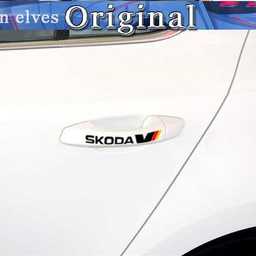 Sticker Trang Trí Tay Nắm Cửa Xe Hơi Skoda Jingrui Hao Rui Speedy Octavia Xin Rui Yei