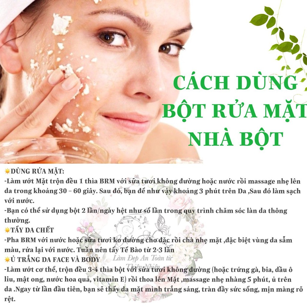 ☀️☀️BỘT  RỬA MẶT NGŨ CỐC HANDMADE NHÀ BỘT