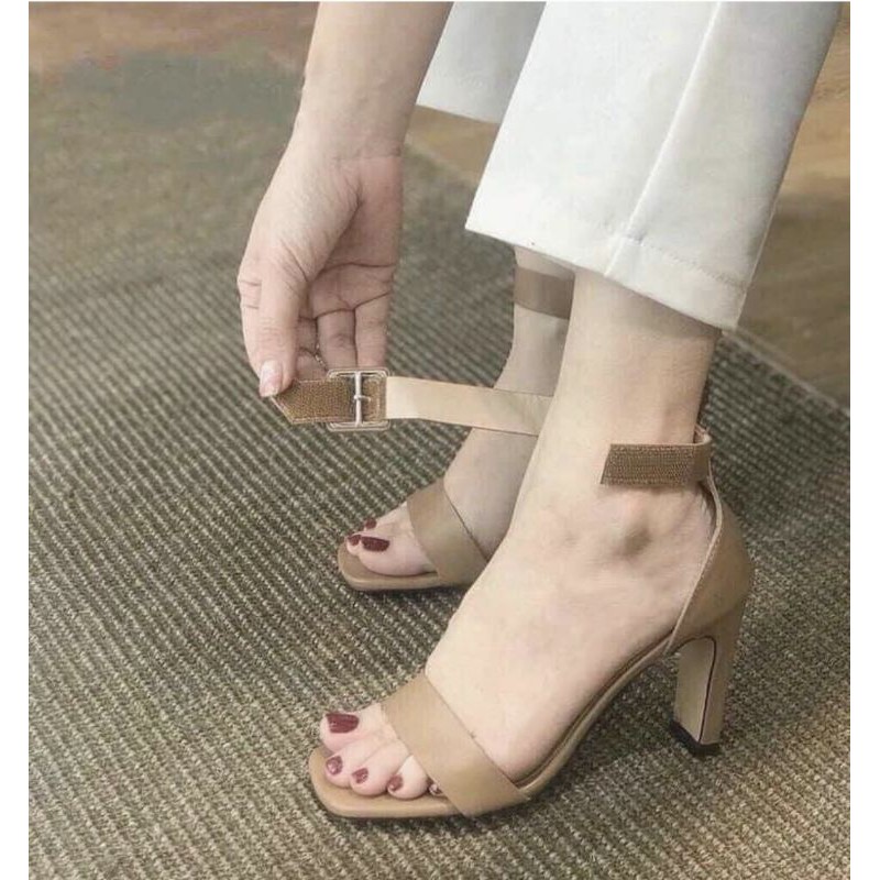 Sandal quai dán 7cm