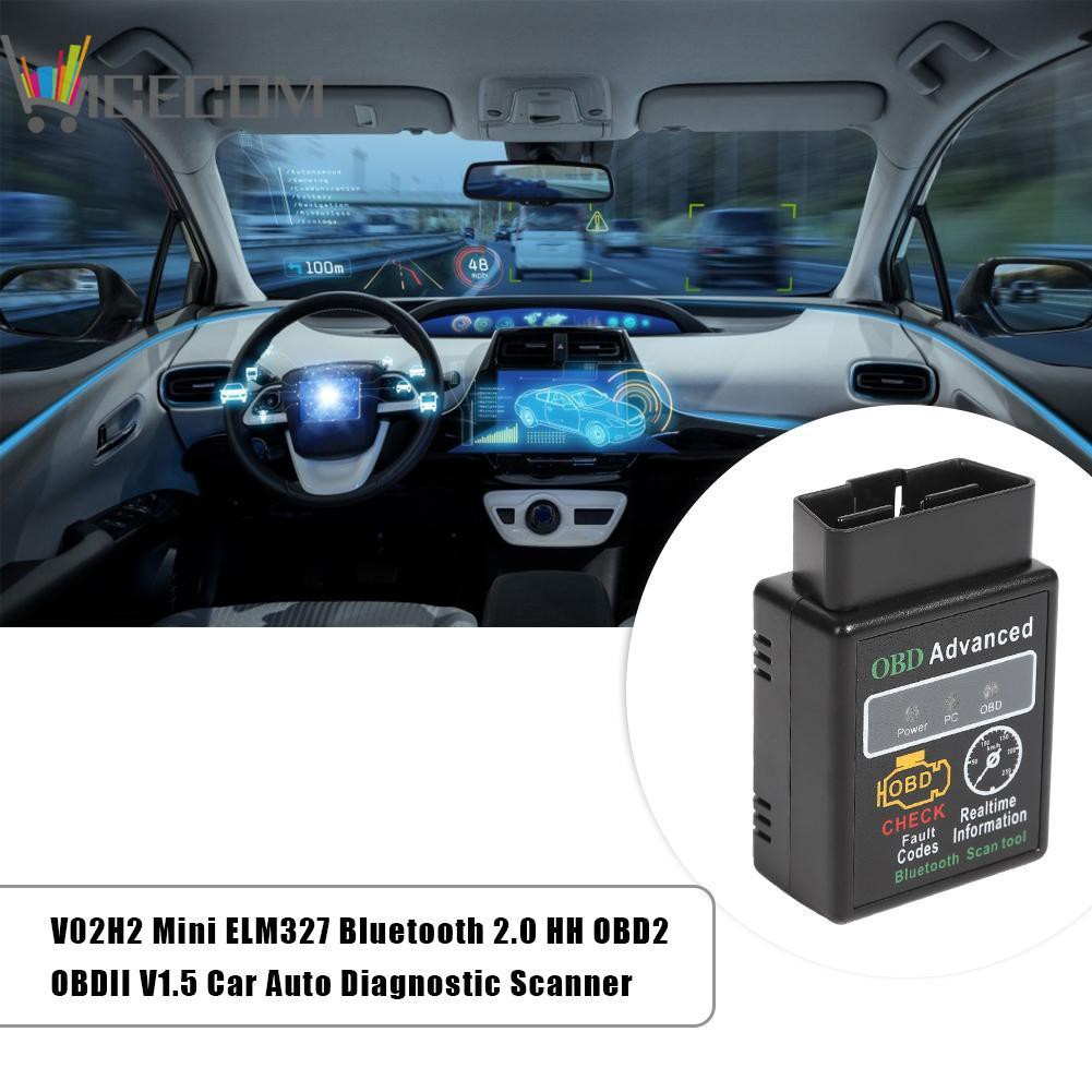 Máy Quét Chuẩn Đoán Lỗi Ô Tô Kết Nối Bluetooth 2.0 Hh Obd2 V1.5 Ni_V02H2 Mini Elm327