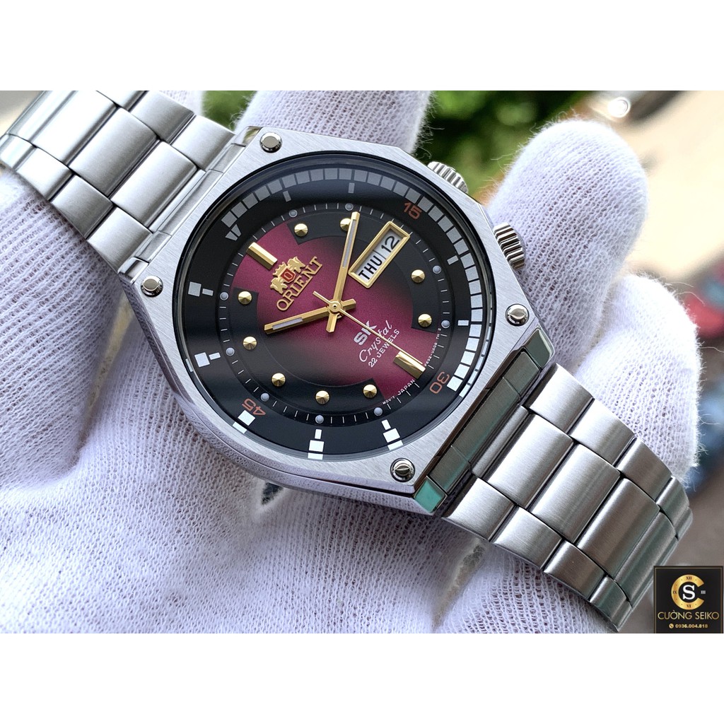 Đồng hồ nam ORIENT SK mặt lửa 2019 RA-AA0B02R19B dây thép