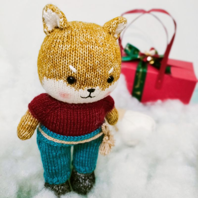 Thú đan handmade quà tặng giáng sinh hỗ trợ gói quà