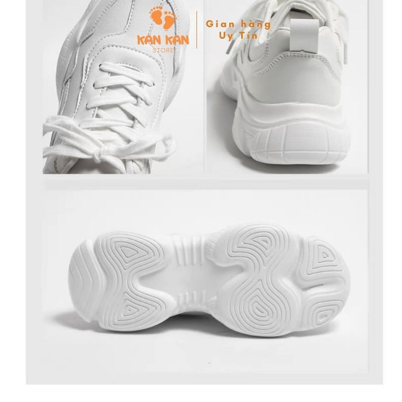 Giày Thể Thao Nữ Trắng KA042 Giầy Sneaker Nữ Độn Đế Cao Đẹp Thời Trang KanKanStore