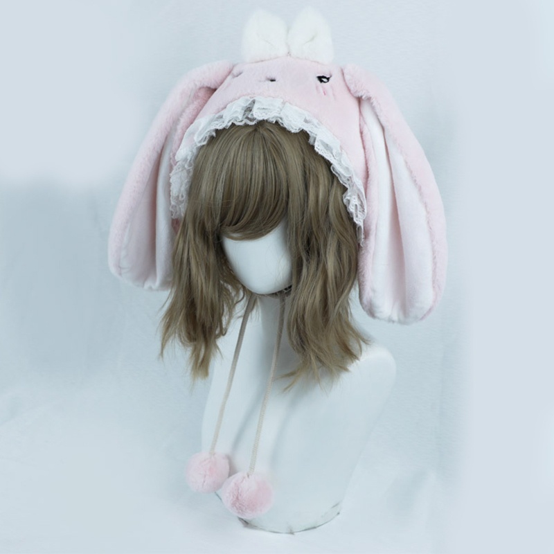 Mũ Tai Thỏ Bằng Lông Nhung Dễ Thương Xinh Xắn Dành Cho Nữ