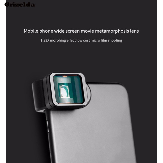 mobile anamorphic lens Universal Clip 1.33X Deformation Widescreen Phone Lens for iPhone Android 