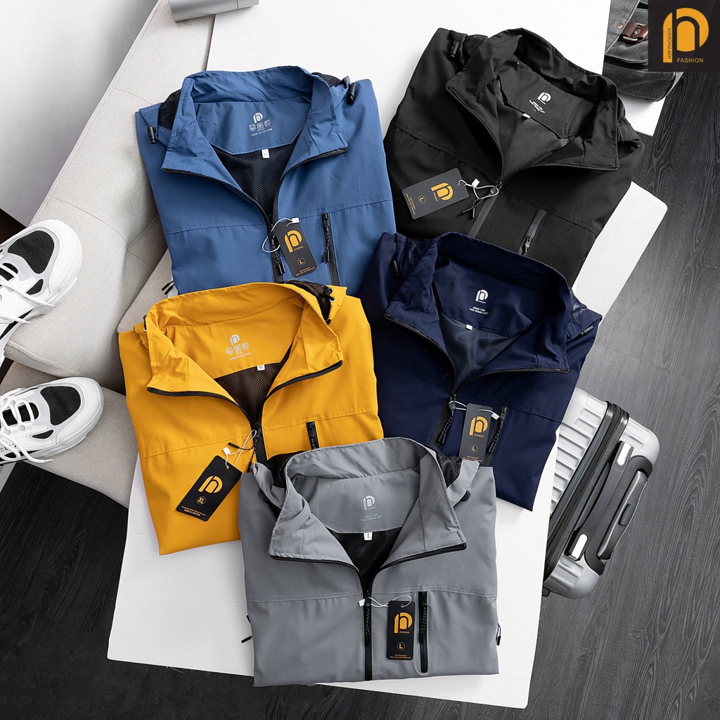 Áo gió 3 khóa lót lưới - Mẫu hot của năm