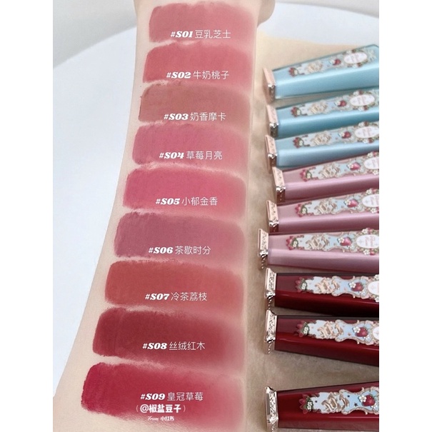 Son kem FLOWER KNOWS dòng Strawberry Rococo 3.5ml không phai màu