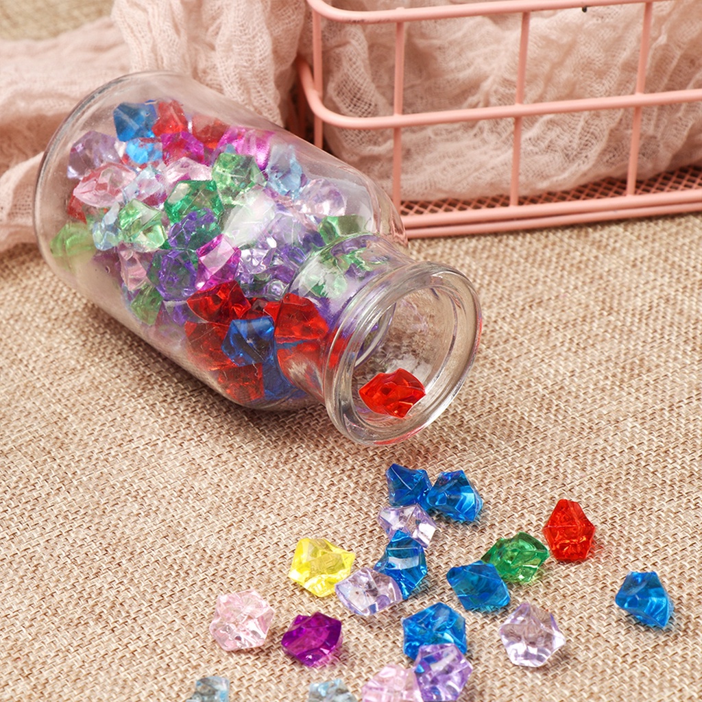 Túi 50 viên đá giả trang trí bể cá đẹp mắt kích thước 1.4x1.1cm