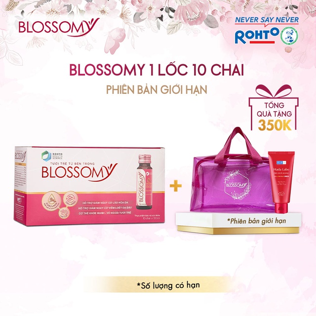 Bộ Sản Phẩm Bổ Sung Collagen Blossomy Lốc 10 Phiên Bản Đặc Biệt Shopee (50ml/chai) | WebRaoVat - webraovat.net.vn