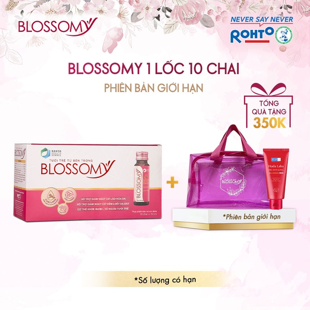 Bộ Sản Phẩm Bổ Sung Collagen Blossomy Lốc 10 Phiên Bản Đặc Biệt Shopee (50ml/chai) | BigBuy360 - bigbuy360.vn