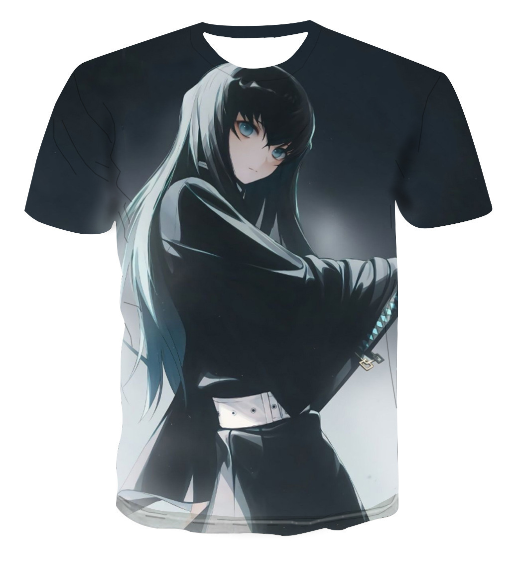 Áo thun tay ngắn in hình Demon Slayer thời trang cho nữ | BigBuy360 - bigbuy360.vn