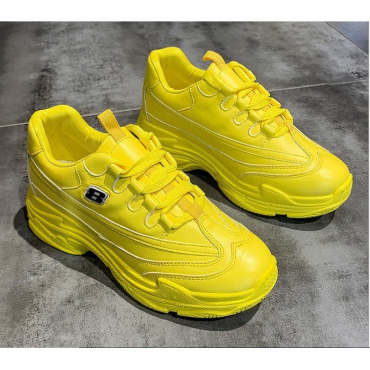 [ TẶNG TẤT KHỬ MÙI ] Giày thể thao nâng đế màu vàng số 8, siêu nổi bật và cá tính | BigBuy360 - bigbuy360.vn