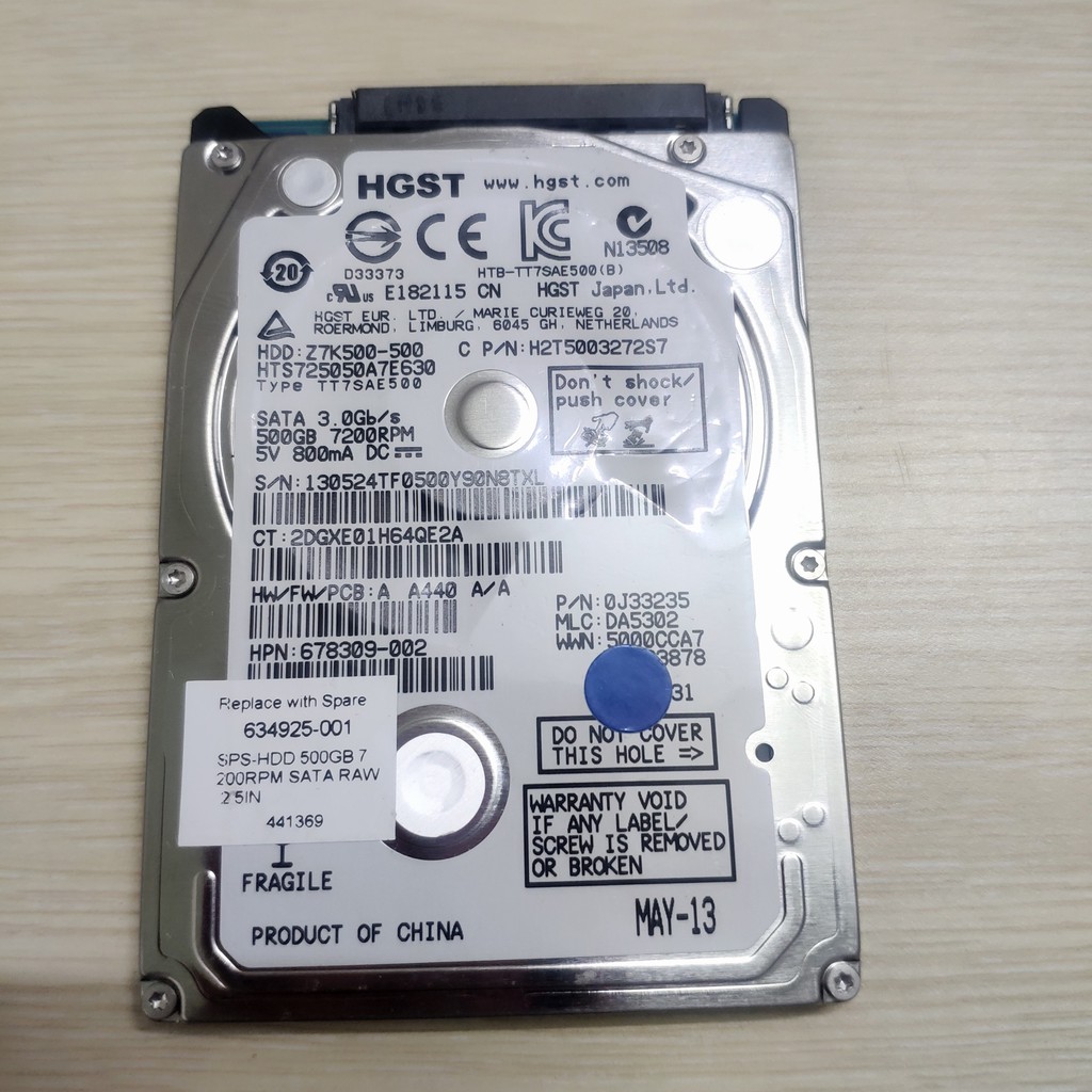 Ổ cứng Laptop HDD 250GB 320GB 500GB 1TB giá rẻ các loại 7-9mm - hàng tháo máy xài bao bền