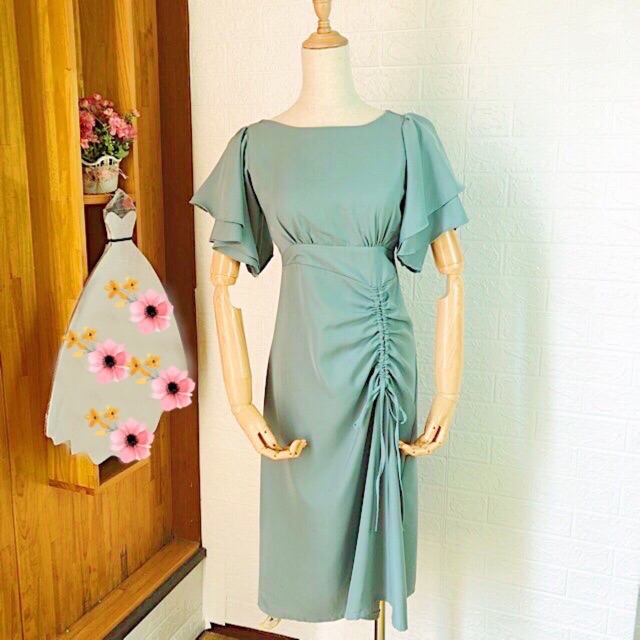 Đầm váy maxi rút dây 3 màu (kèm hình thật) | BigBuy360 - bigbuy360.vn