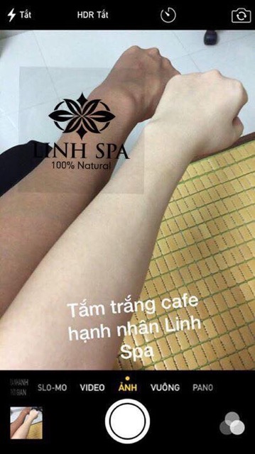 Tắm trắng thảo mộc cafe hạnh nhân linh spa