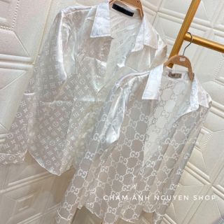 Áo sơ mi lụa gấm loại 1 (video+ảnh thật)