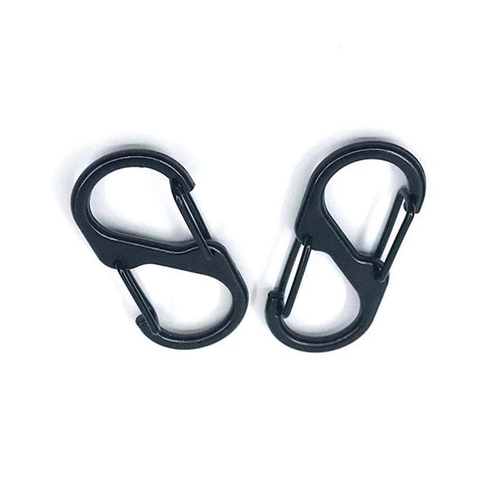 Set 10 Móc Khóa Carabiner Chống Trộm Bằng Thép Không Gỉ