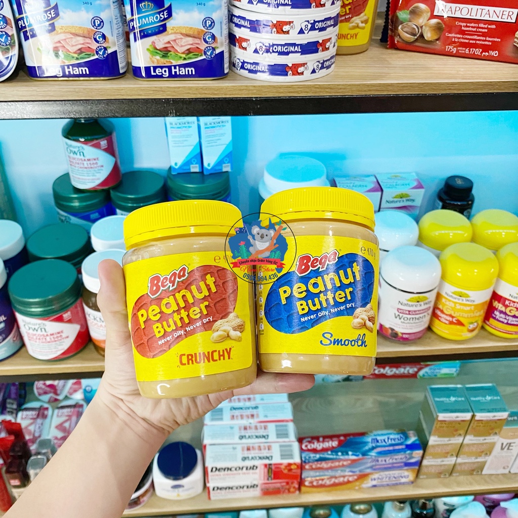 Bơ đậu phộng Bega Peanut Butter hàng nhập Úc