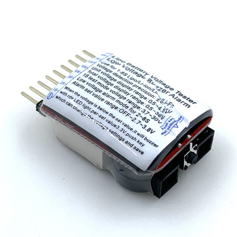 Set 1 / 2 Thiết Bị Kiểm Tra Điện Áp Pin lithium 1-8S Phù Hợp Với Tàu Thuyền Điều Khiển Từ Xa
