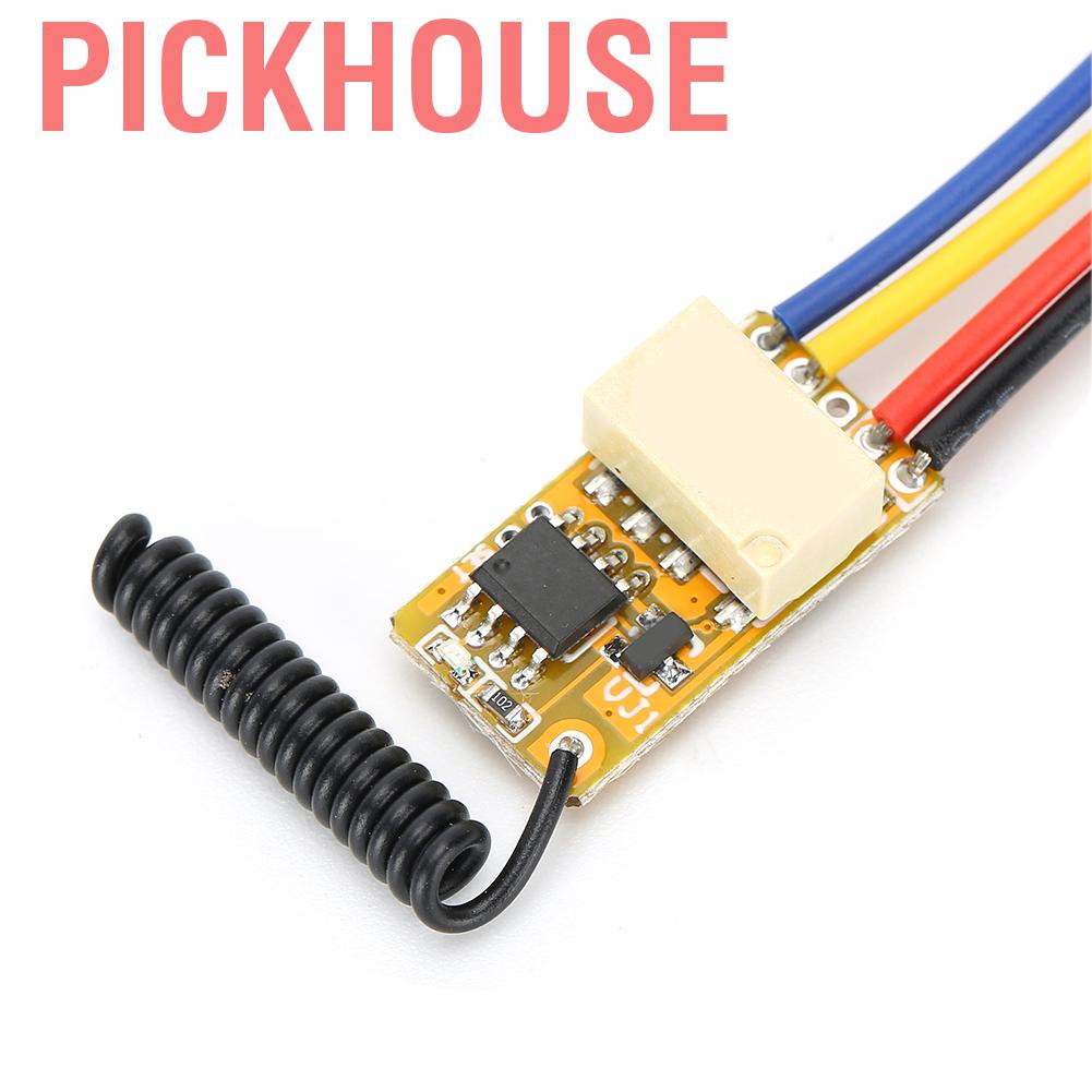 Pickhouse Mini remote switch 3.7V 4.5V 5V 6V Relay transmitter-receiver module with low