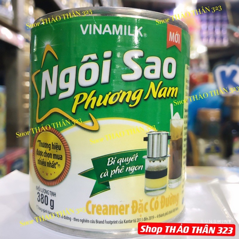 Sữa Đặc Ngôi Sao Phương Nam 380g ( Lon, Hộp Giấy)