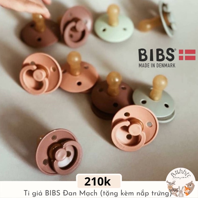 Ti giả Bibs Đan Mạch cho bé [tặng kèm nắp trứng]