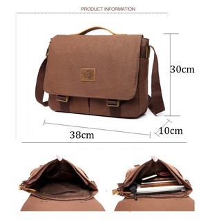 Túi đeo chéo Canvas 2823.(size lớn)