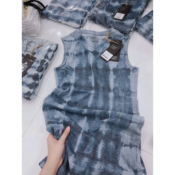 ĐẦM THUN GIẢ JEANS ATOM