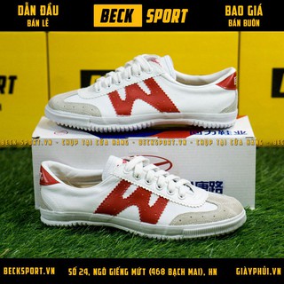 [Freeship]Giày Bata Chính Hãng Warrior Siêu Phủi W Trắng Đỏ