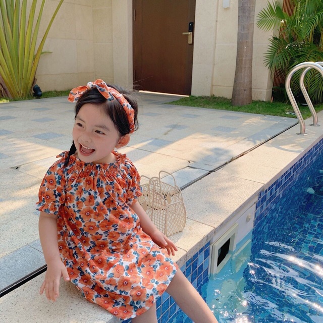 vải thô hoa vàng và hoa cam mới