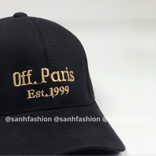 Mũ lưỡi trai thêu chữ Off Paris Nón kết chất kaki cao cấp thời trang form unisex nam nữ K57