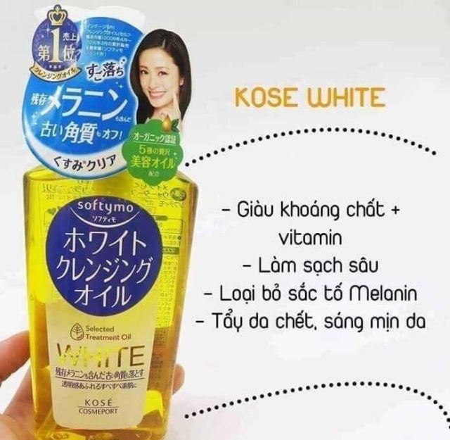 Dẩu tẩy trang kose white Nhật 230ml