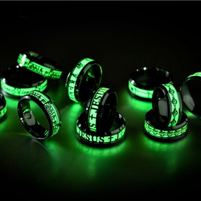 Mới Nhẫn Đeo Tay Phát Sáng Trong Bóng Tối Độc Đáo Màu Sắc