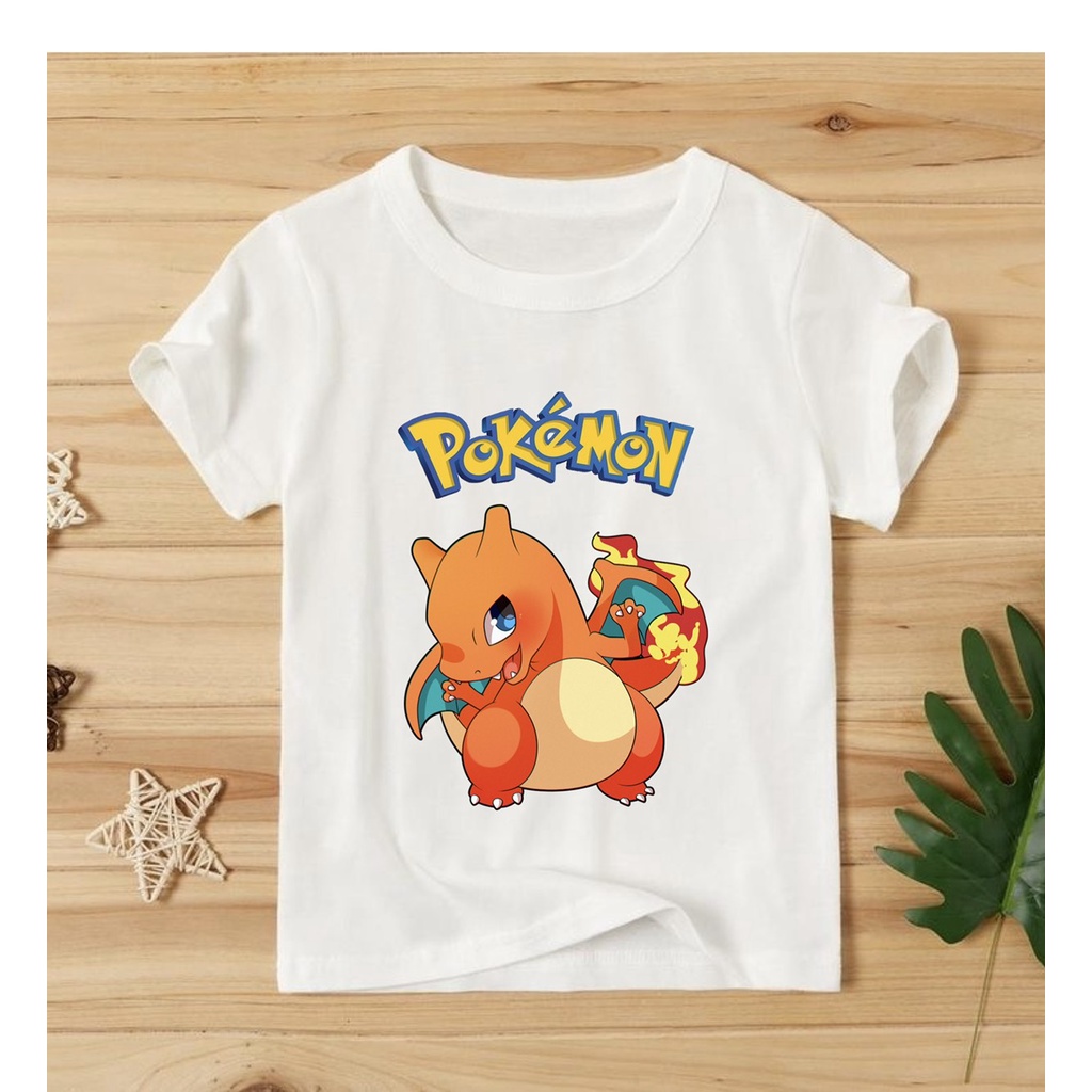áo thun bé trai in hình pokemon dễ thương co giản 4 chiều1