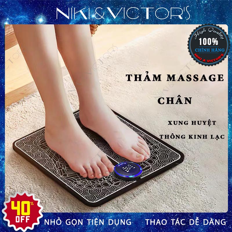 Thảm Massage Chân Ấn Huyệt Xung Điện EMS Giảm Nhức Mỏi Cải Thiện Lưu Thông Máu Chăm Sóc Sức Khỏe