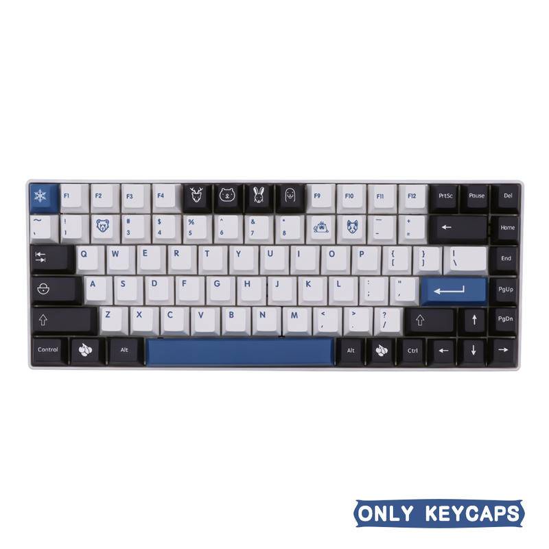 139 keys Arctic keycap Cherry Profile PBT sublimation suitable for GMK61/64/68/84/87/96/980/104/108 mechanical keyboard