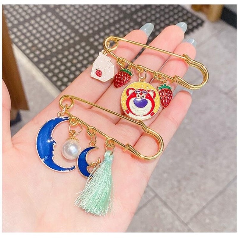 Ghim Cài Áo Họa Tiết Hoạt Hình Phong Cách Nhật Bản Xinh Xắn