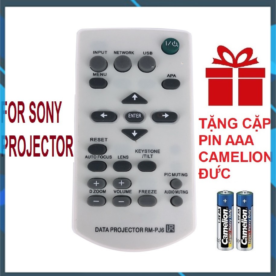 [Rẻ vô địch] Remote máy chiếu SONY mẫu 1 - Điều khiển máy chiếu SONY mẫu 1 - PROJECTOR (Hàng hãng - tặng pin)