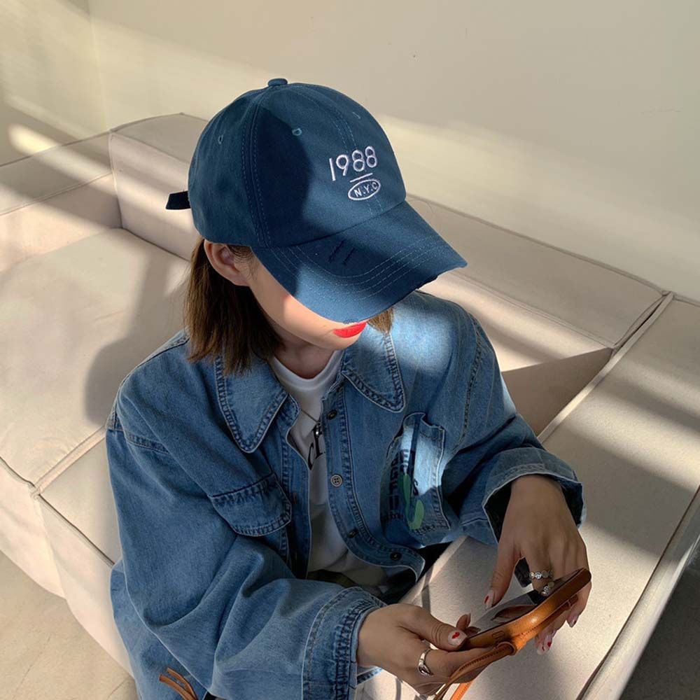 Mũ Lưỡi Trai Thêu Chữ 1988 Phong Cách Hip Hop Hàn Quốc Thời Trang Mùa Hè Cho Nam