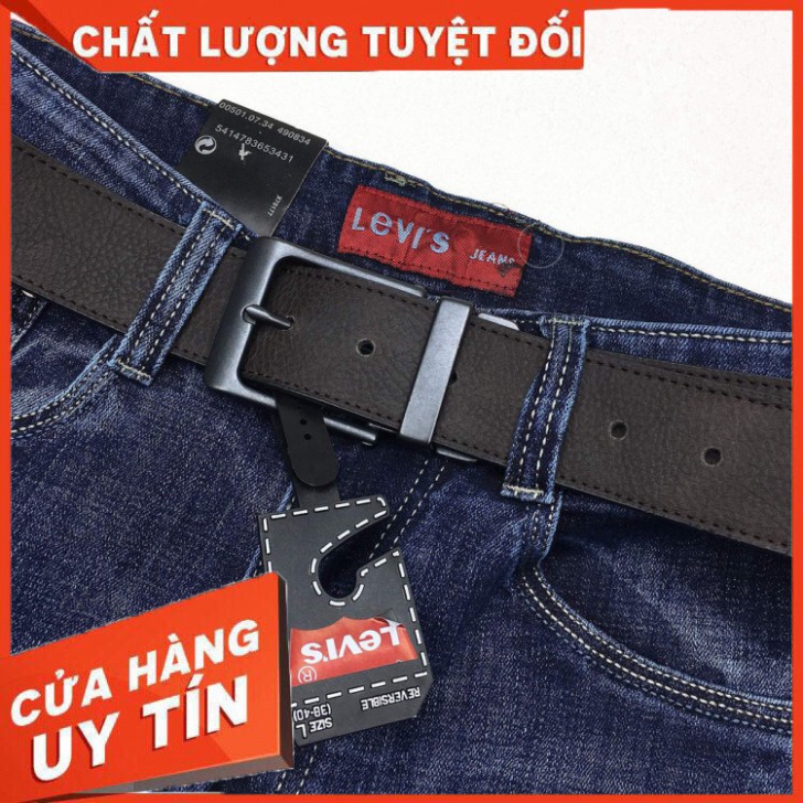 [Loại1] [Giá Hủy Diệt] Thắt lưng ( dây nịt) 2 mặt dây LEVIS hàng xuất xịn Chuẩn Auth FullBox - Không bong tróc